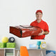 pizza man & thermal bag Wall Decal