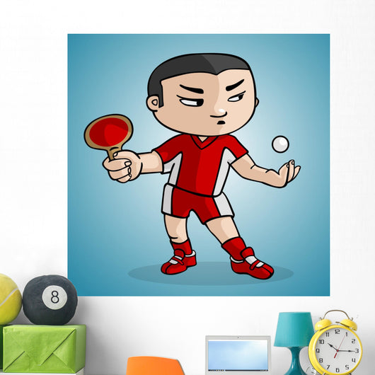 Ping Pong player Wall Mural