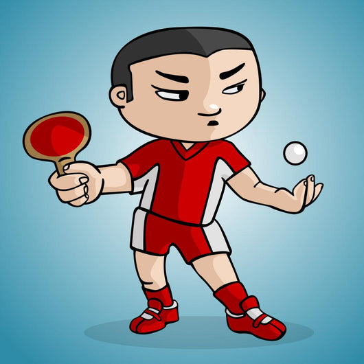 Ping Pong player Wall Mural
