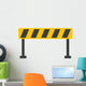 Barrier Traffic Equipment Warning Wall Decal