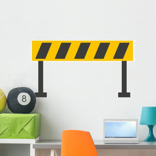Barrier Traffic Equipment Warning Wall Decal
