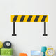 Barrier Traffic Equipment Warning Wall Decal