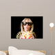 Young Girl at 3-D Movie Wall Mural