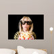Young Girl at 3-D Movie Wall Mural