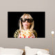 Young Girl at 3-D Movie Wall Mural
