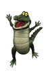 Cartoon crocodile jumping for joy. Wall Decal