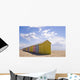 Cabins from Beach Berck-sur-mer Wall Decal Design 2