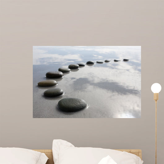stepping stones Wall Mural