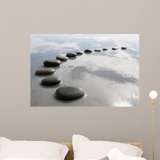stepping stones Wall Mural