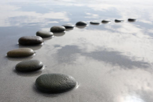stepping stones Wall Mural