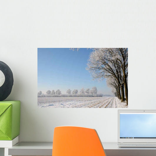 Feld im Winter Wall Decal