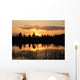 Sunset Pond Wall Decal