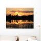 Sunset Pond Wall Decal