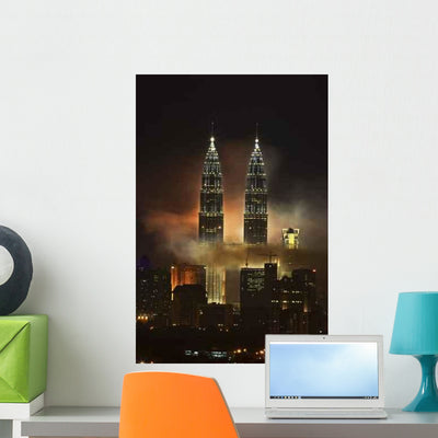 Fireworks Wall Decal Design 6 shown on a wall
