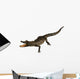 Little crocodile isolated on white Wall Decal
