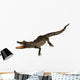 Little crocodile isolated on white Wall Decal