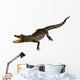 Little crocodile isolated on white Wall Decal