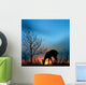 silhouette of deer Wall Mural