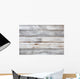 Weathered White Wooden Wall Decal