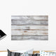Weathered White Wooden Wall Decal