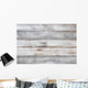Weathered White Wooden Wall Decal