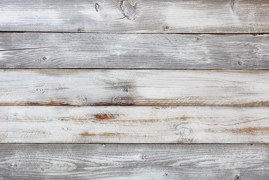 Weathered White Wooden Wall Decal