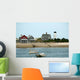 beach homes on the water Wall Mural