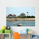 beach homes on the water Wall Mural