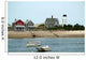 beach homes on the water Wall Mural