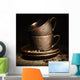 coffee cups Wall Mural