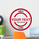 fine vector stamp Wall Decal