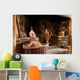 Rustic Fireplace Wall Mural