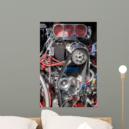 Hot Rod Engine Wall Decal