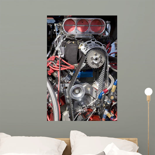 Hot Rod Engine Wall Decal