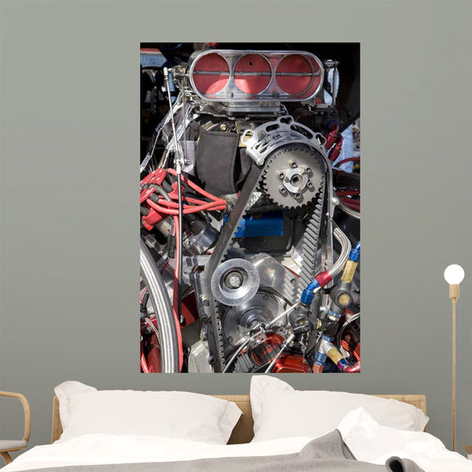 Hot Rod Engine Wall Decal