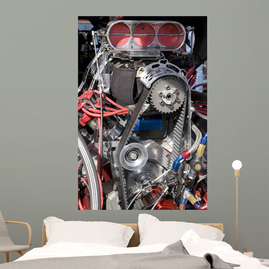 Hot Rod Engine Wall Decal