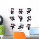 Nine Ninja Bears Wall Stickers