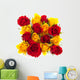 red and yellow roses Wall Decal