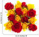 red and yellow roses Wall Decal