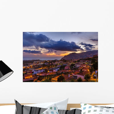 Town Funchal Madeira Portugal Wall Decal shown on a wall