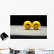 Smiley Faces Couple Wall Mural