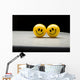Smiley Faces Couple Wall Mural