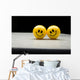 Smiley Faces Couple Wall Mural