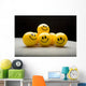 Smiley Faces Group Wall Mural