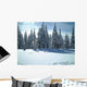 Snow Trees Crater Lake Wall Decal Design 2