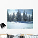 Snow Trees Crater Lake Wall Decal Design 2