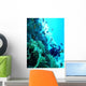 Diver and Group Coral Wall Decal