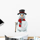 3D Snow Man Wall Decal