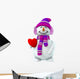 Girl Snowman Wall Decal
