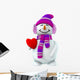Girl Snowman Wall Decal